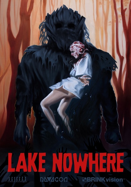 Check Out This Hand Painted Poster For BrinkVision's Release of Slasher Throwback LAKE NOWHERE